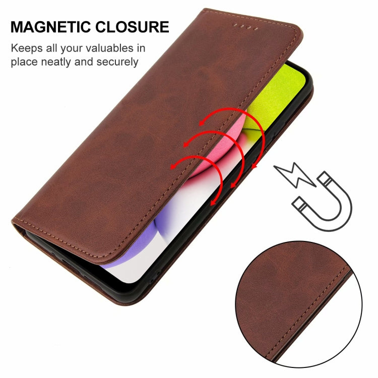 For Samsung Galaxy A03s 166mm Magnetic Closure Leather Phone Case
