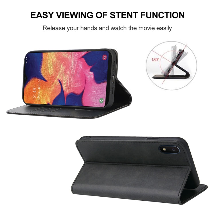 For Samsung Galaxy A10e Magnetic Closure Leather Phone Case