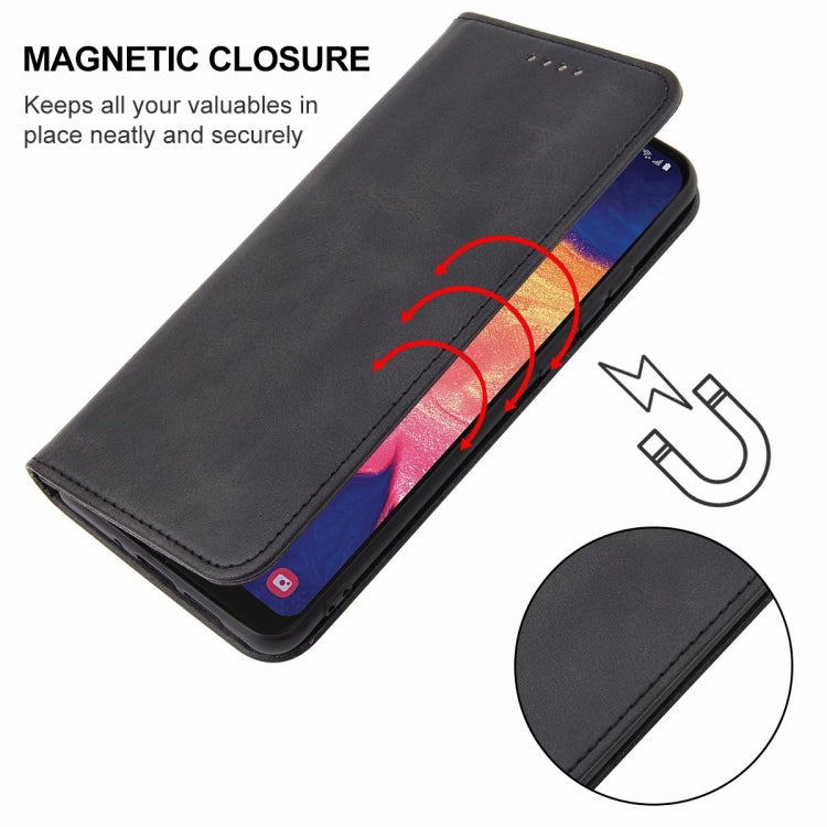 For Samsung Galaxy A10e Magnetic Closure Leather Phone Case