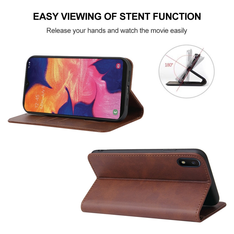 For Samsung Galaxy A10e Magnetic Closure Leather Phone Case
