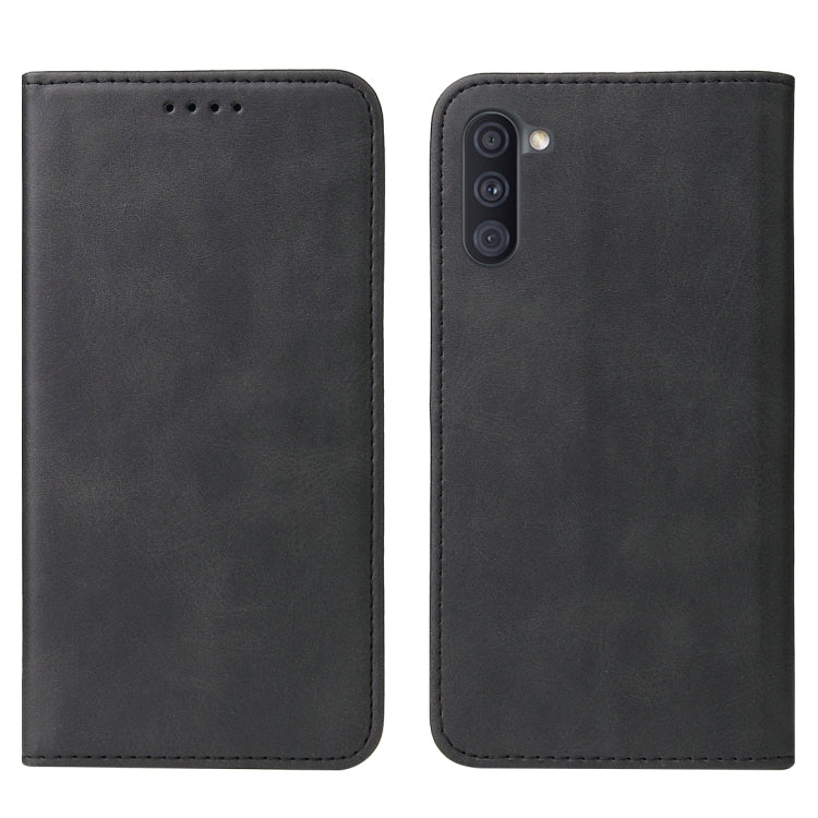 For Samsung Galaxy A11 Magnetic Closure Leather Phone Case