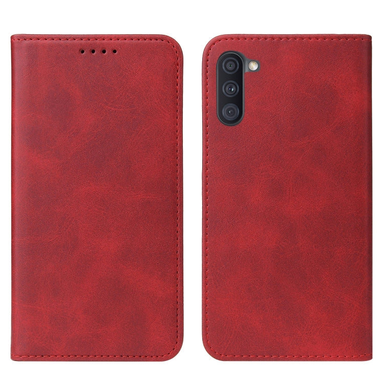 For Samsung Galaxy A11 Magnetic Closure Leather Phone Case