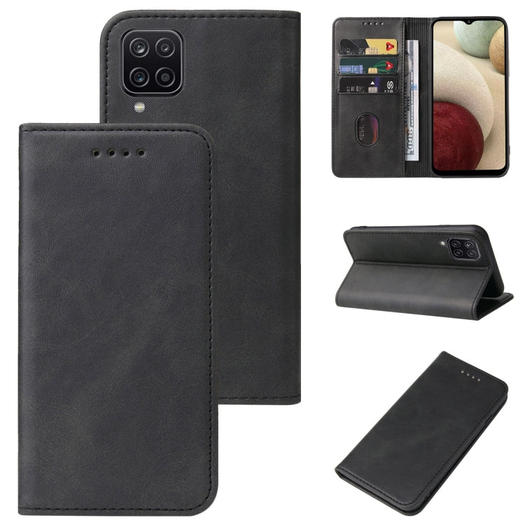 For Samsung Galaxy A12 5G Magnetic Closure Leather Phone Case