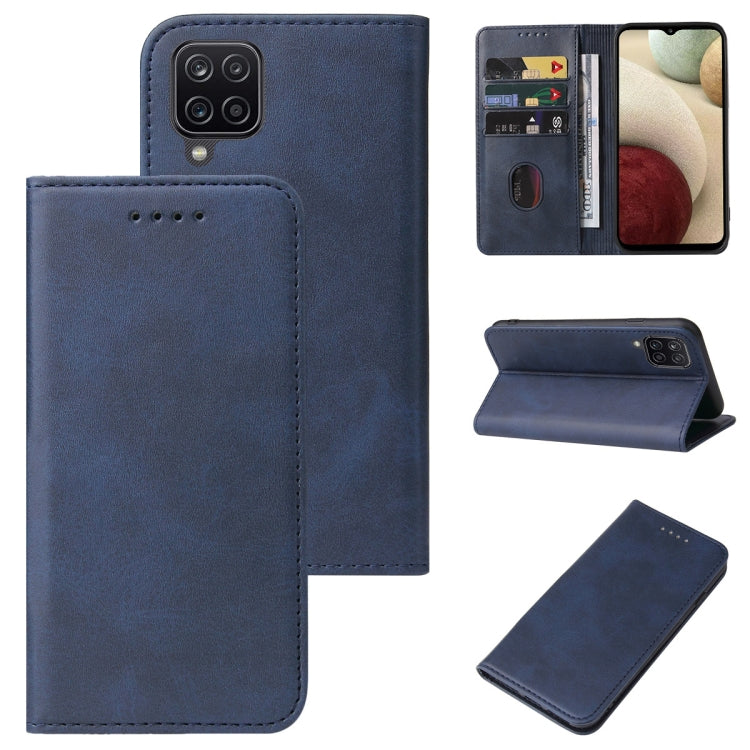 For Samsung Galaxy A12 5G Magnetic Closure Leather Phone Case