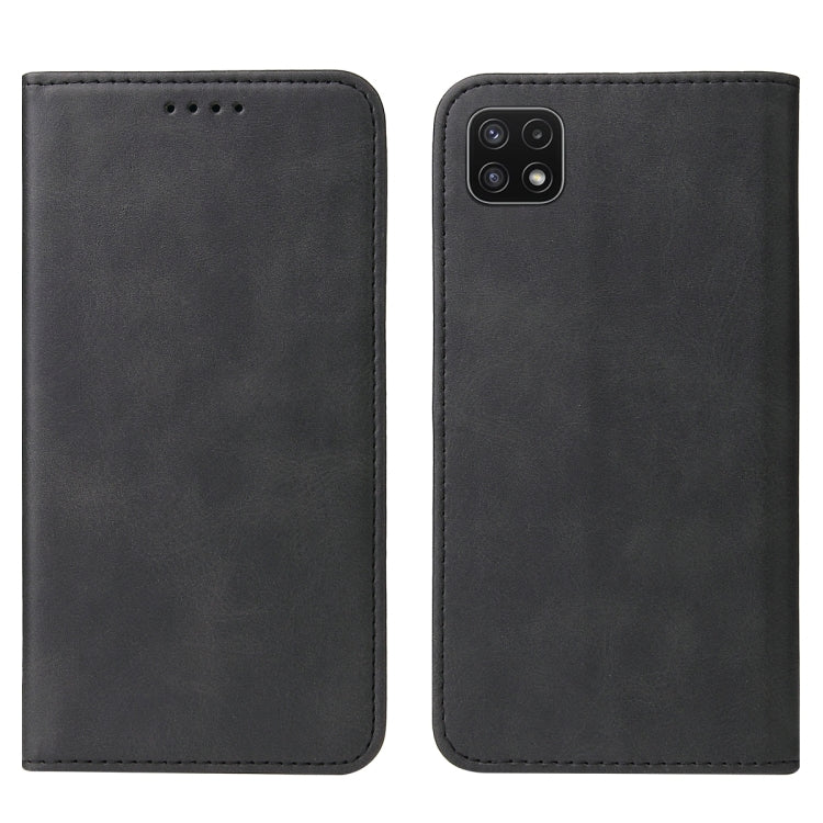 For Samsung Galaxy A22 5G JP Version Magnetic Closure Leather Phone Case