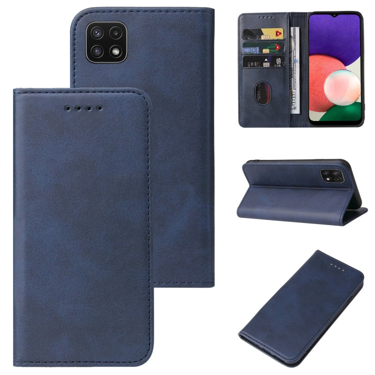 For Samsung Galaxy A22 5G JP Version Magnetic Closure Leather Phone Case