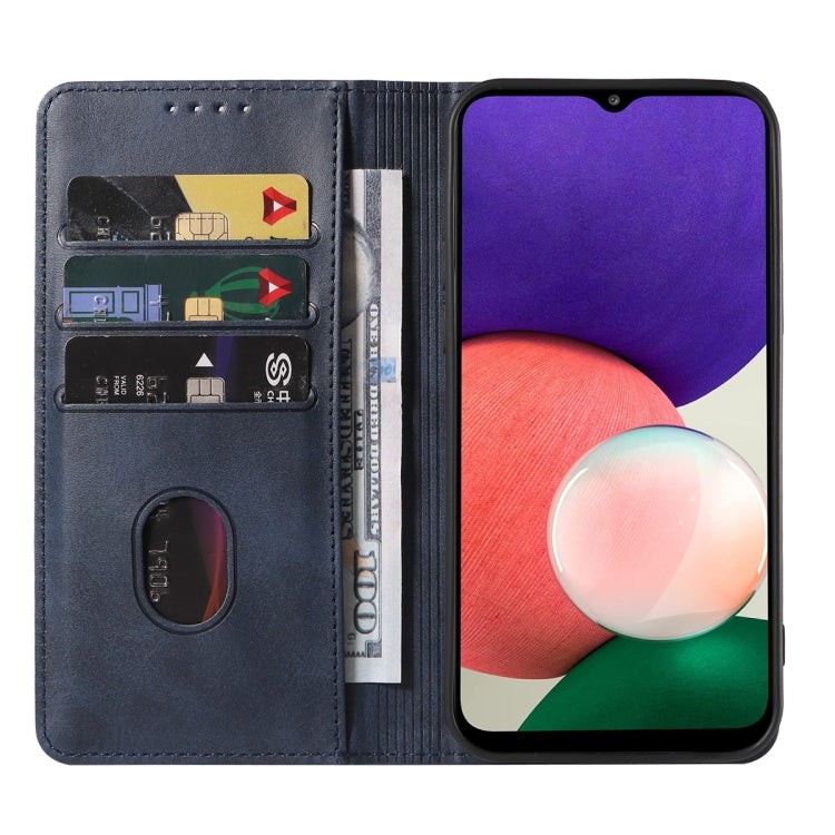 For Samsung Galaxy A22 5G JP Version Magnetic Closure Leather Phone Case