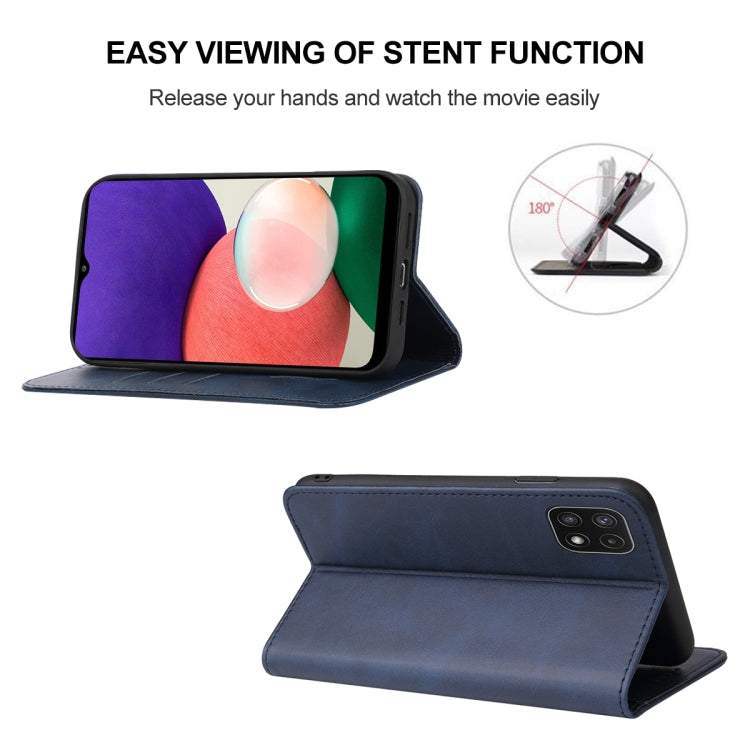 For Samsung Galaxy A22 5G JP Version Magnetic Closure Leather Phone Case