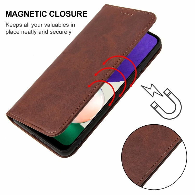 For Samsung Galaxy A22 5G JP Version Magnetic Closure Leather Phone Case