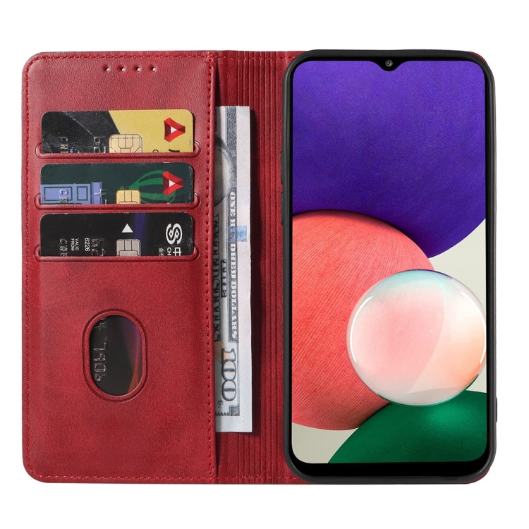 For Samsung Galaxy A22 5G JP Version Magnetic Closure Leather Phone Case