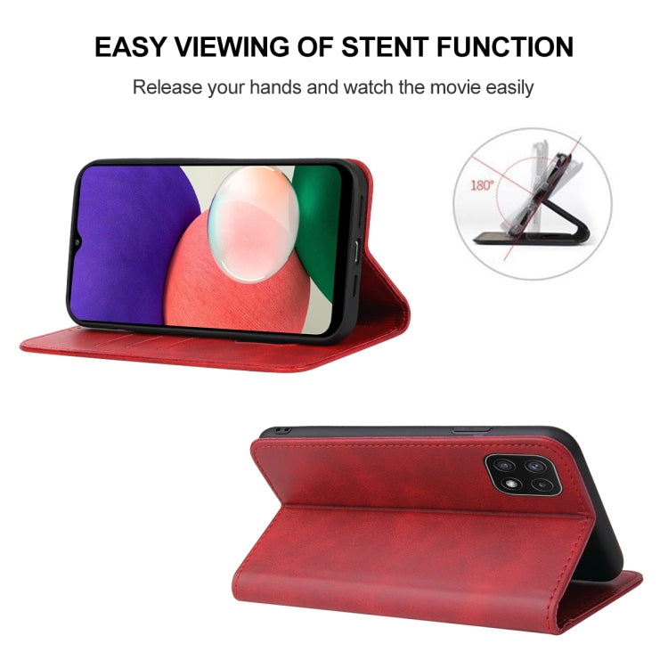 For Samsung Galaxy A22 5G JP Version Magnetic Closure Leather Phone Case