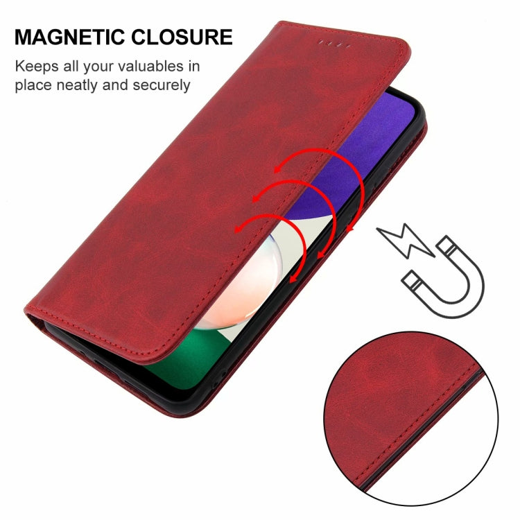 For Samsung Galaxy A22 5G JP Version Magnetic Closure Leather Phone Case
