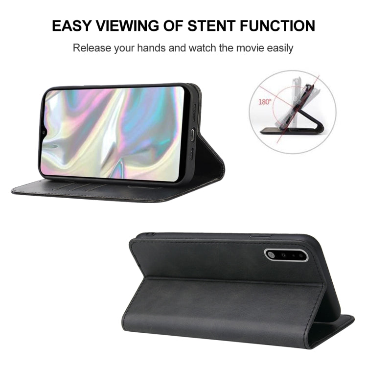 For Samsung Galaxy A70e Magnetic Closure Leather Phone Case