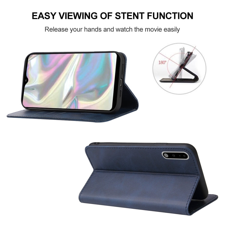 For Samsung Galaxy A70e Magnetic Closure Leather Phone Case