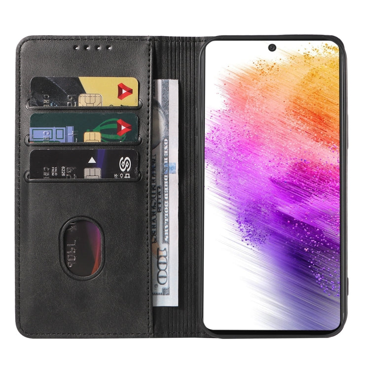 For Samsung Galaxy A73 5G Magnetic Closure Leather Phone Case