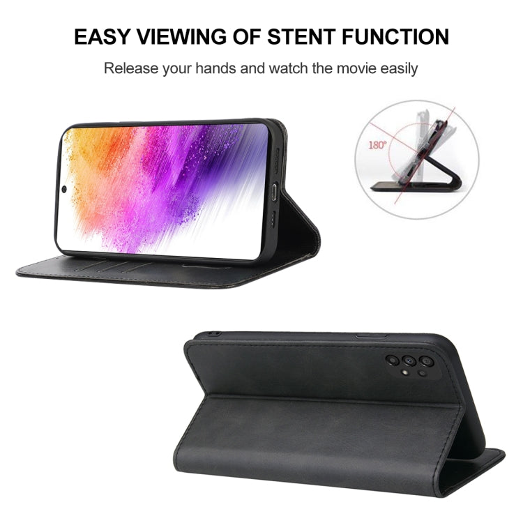 For Samsung Galaxy A73 5G Magnetic Closure Leather Phone Case