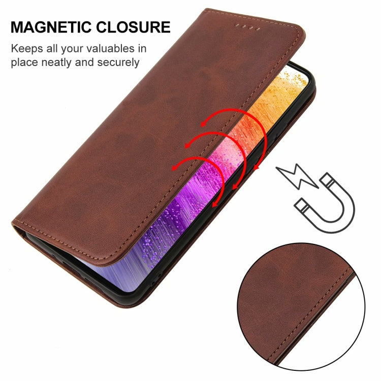 For Samsung Galaxy A73 5G Magnetic Closure Leather Phone Case