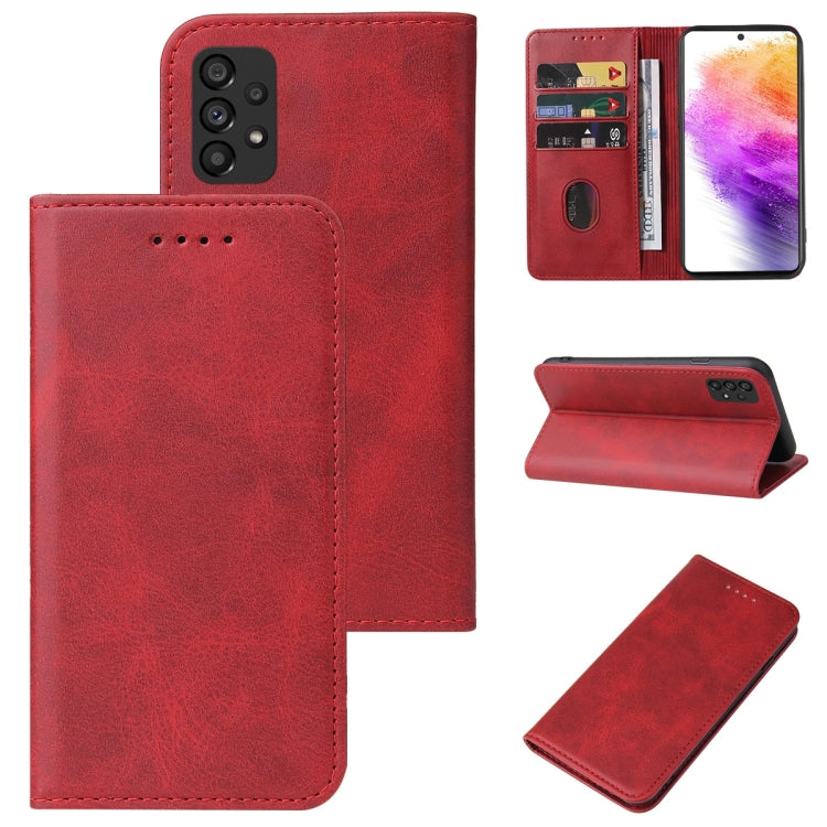 For Samsung Galaxy A73 5G Magnetic Closure Leather Phone Case