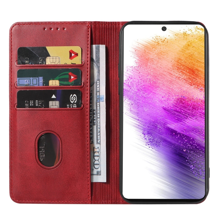 For Samsung Galaxy A73 5G Magnetic Closure Leather Phone Case