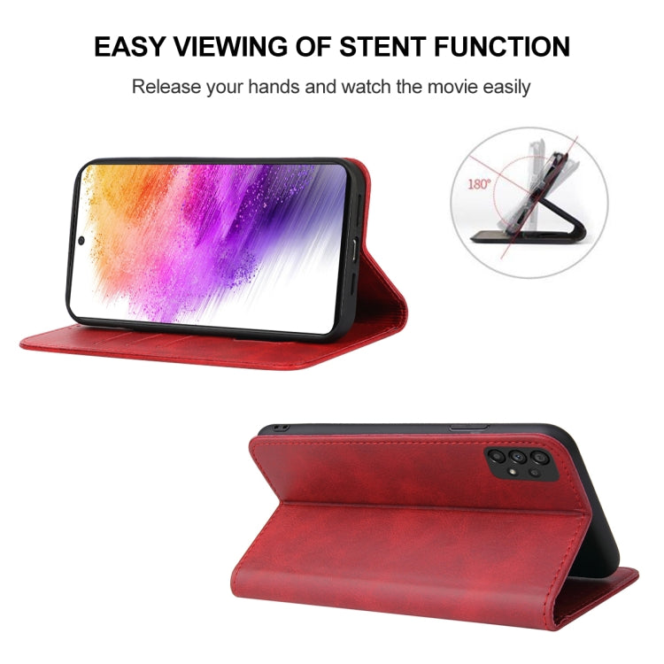 For Samsung Galaxy A73 5G Magnetic Closure Leather Phone Case