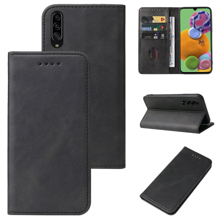 For Samsung Galaxy A90 5G Magnetic Closure Leather Phone Case