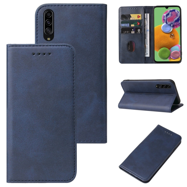 For Samsung Galaxy A90 5G Magnetic Closure Leather Phone Case