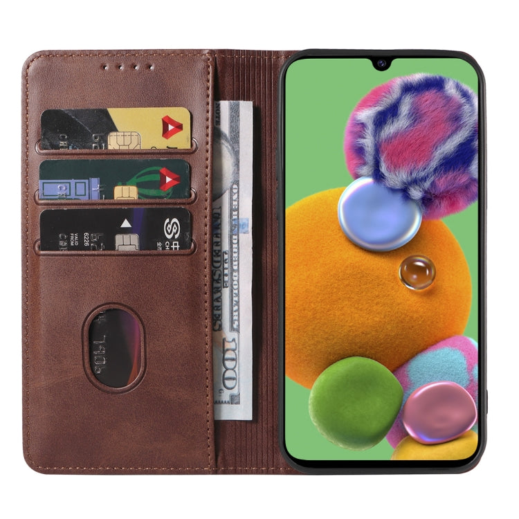 For Samsung Galaxy A90 5G Magnetic Closure Leather Phone Case