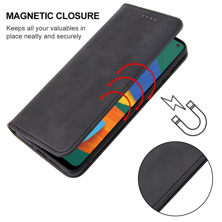 For Samsung Galaxy F52 5G Magnetic Closure Leather Phone Case