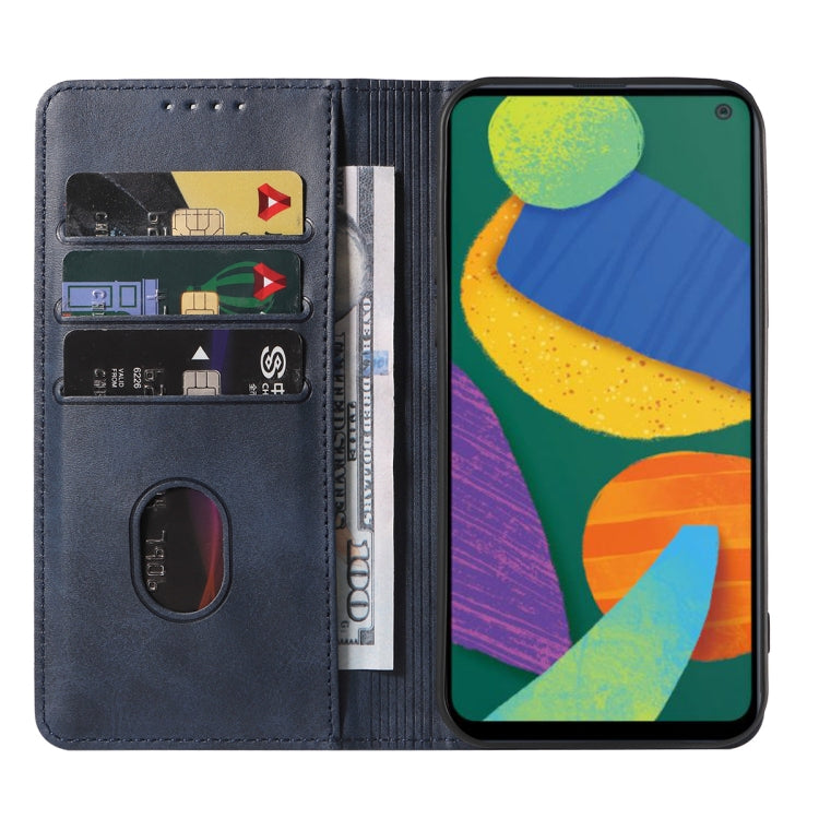 For Samsung Galaxy F52 5G Magnetic Closure Leather Phone Case