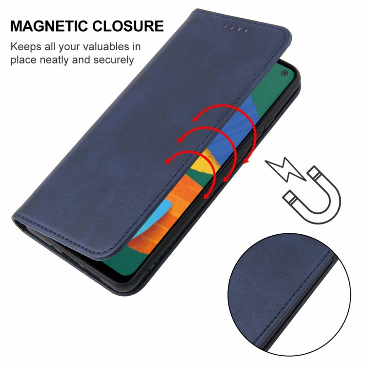 For Samsung Galaxy F52 5G Magnetic Closure Leather Phone Case
