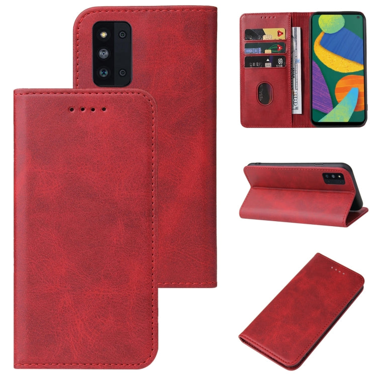 For Samsung Galaxy F52 5G Magnetic Closure Leather Phone Case