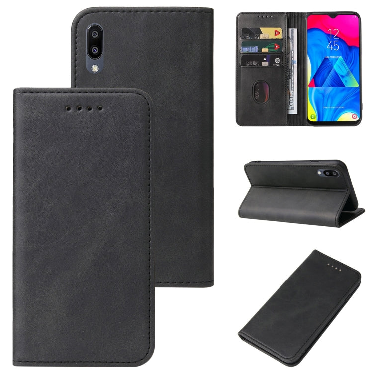 For Samsung Galaxy M10 / A10 Magnetic Closure Leather Phone Case