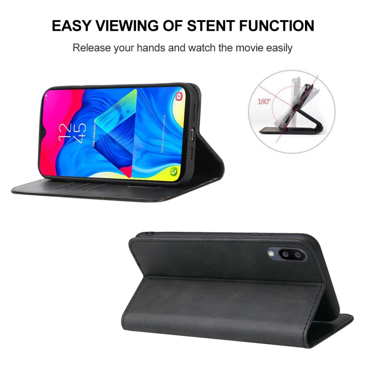 For Samsung Galaxy M10 / A10 Magnetic Closure Leather Phone Case