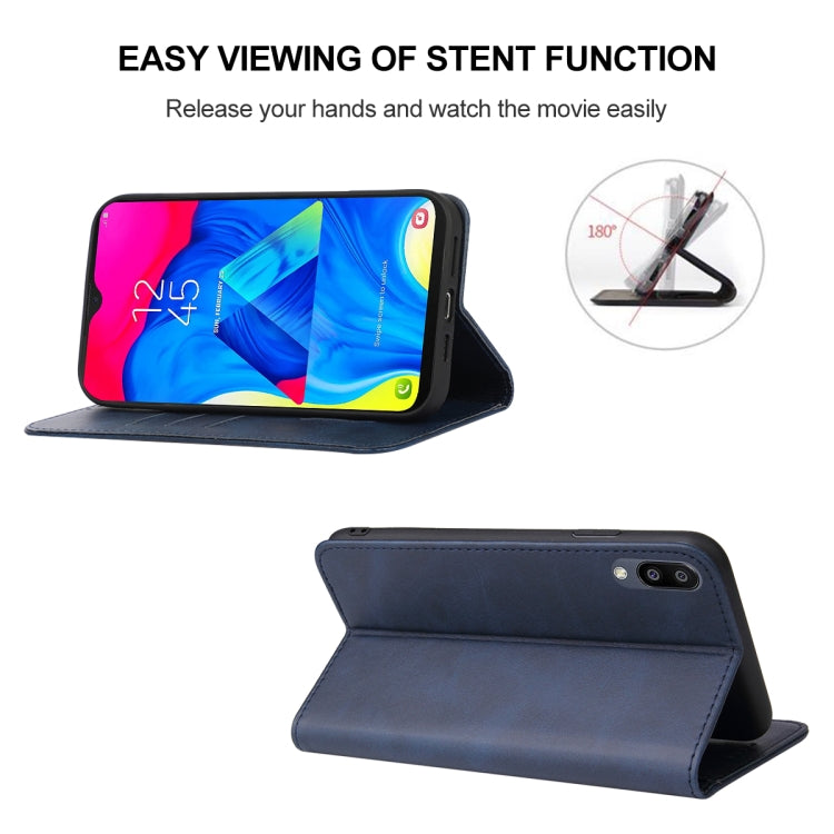For Samsung Galaxy M10 / A10 Magnetic Closure Leather Phone Case