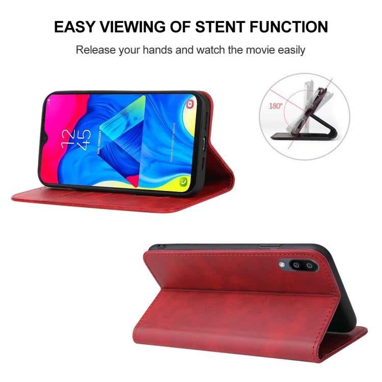 For Samsung Galaxy M10 / A10 Magnetic Closure Leather Phone Case