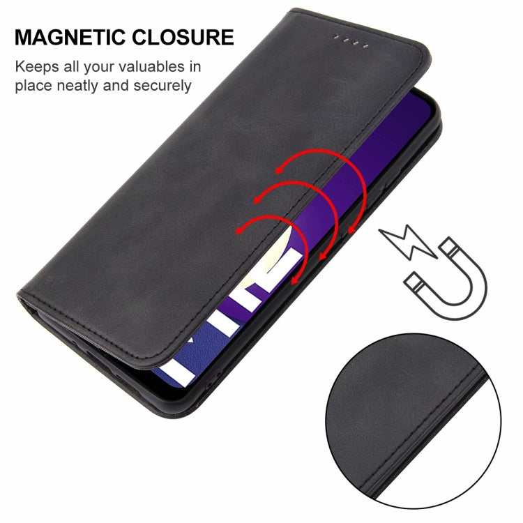 For Samsung Galaxy M12 / F12 Magnetic Closure Leather Phone Case