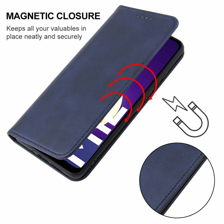 For Samsung Galaxy M12 / F12 Magnetic Closure Leather Phone Case