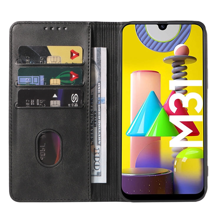 For Samsung Galaxy M31 / M31 Prime / F41 / M21S Magnetic Closure Leather Phone Case