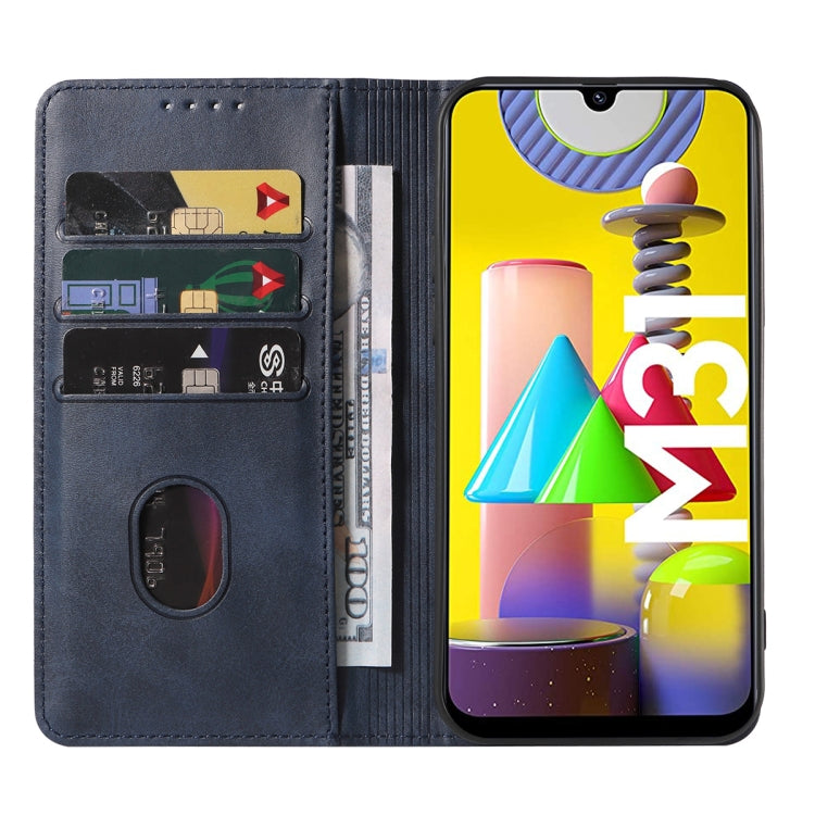 For Samsung Galaxy M31 / M31 Prime / F41 / M21S Magnetic Closure Leather Phone Case
