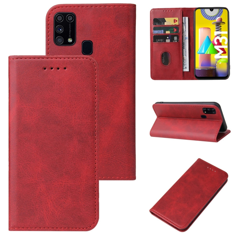 For Samsung Galaxy M31 / M31 Prime / F41 / M21S Magnetic Closure Leather Phone Case