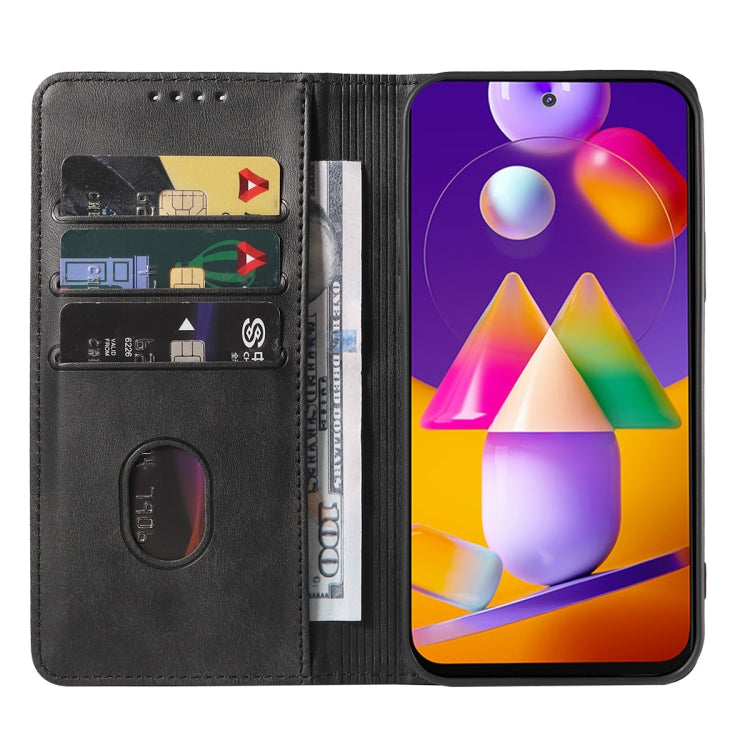 For Samsung Galaxy M31s Magnetic Closure Leather Phone Case