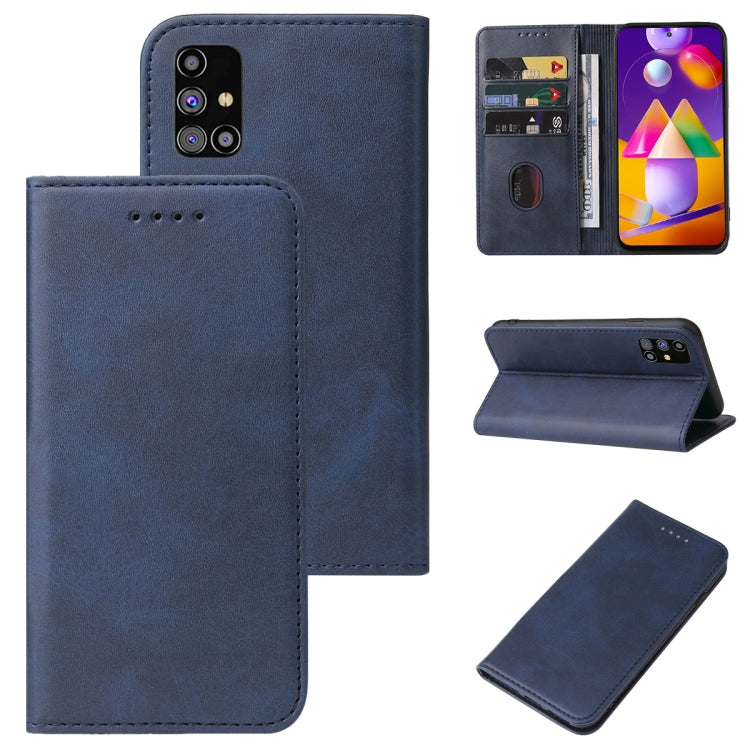 For Samsung Galaxy M31s Magnetic Closure Leather Phone Case