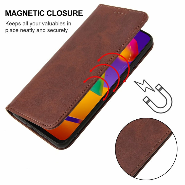 For Samsung Galaxy M31s Magnetic Closure Leather Phone Case