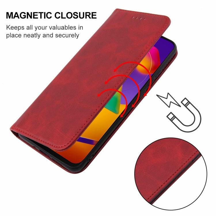 For Samsung Galaxy M31s Magnetic Closure Leather Phone Case