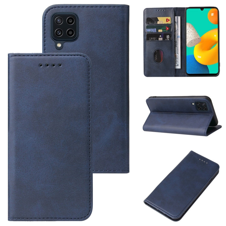 For Samsung Galaxy M32 Magnetic Closure Leather Phone Case
