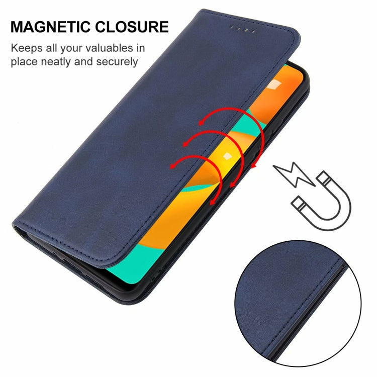 For Samsung Galaxy M32 Magnetic Closure Leather Phone Case