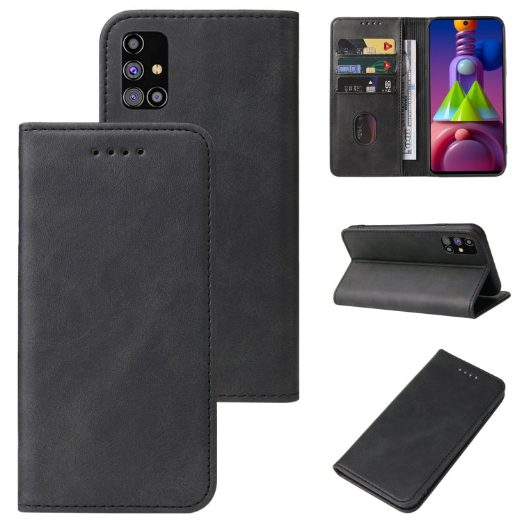 For Samsung Galaxy M51 EU Version Magnetic Closure Leather Phone Case