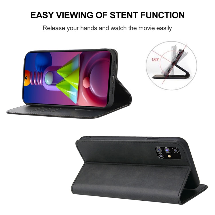 For Samsung Galaxy M51 EU Version Magnetic Closure Leather Phone Case