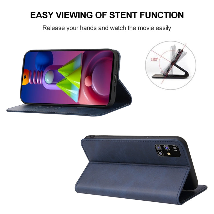 For Samsung Galaxy M51 EU Version Magnetic Closure Leather Phone Case