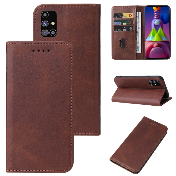 For Samsung Galaxy M51 EU Version Magnetic Closure Leather Phone Case